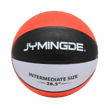 Custom logo printed rubber basketball size 6